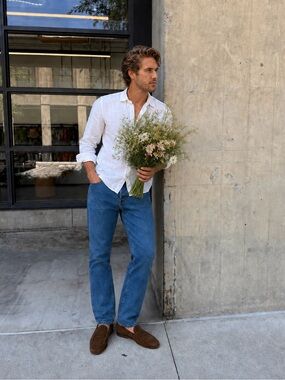 Todd Snyder Slim Fit Cropped Blue Denim Jeans 100% cotton